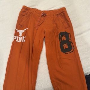 Victoria secret pink Texas longhorn sweat pants